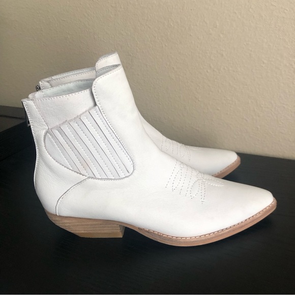 Anthropologie Silent D Women's Puly Western Leather Boots Size 38 ( 7 - 7.5 ) - Picture 5 of 13